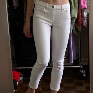 Banana Republic Skinny Crop White Jeans